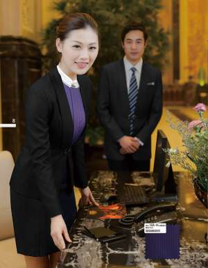 工服定制 高端酒店工服男女士春季 黑